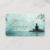 Zen Stones Yoga Fitness Turquoise copper Visitekaartje (Voorkant)