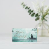 Zen Stones Yoga Fitness Turquoise copper Visitekaartje (Staand voorkant)