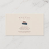 Zen Stones Yoga Instructor Custom Name Visitekaartje (Achterkant)