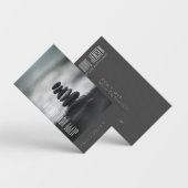 Zen Stones Yoga & Wellness Black en White Busine Visitekaartje