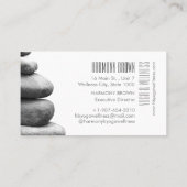 Zen Stones Yoga & Wellness White Visitekaartje (Achterkant)