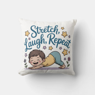 Zen Stretch lach herhaal yoga liefhebber Kussen