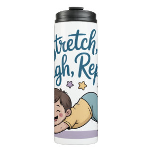 Zen Stretch lach herhaal yoga liefhebber Thermosbeker