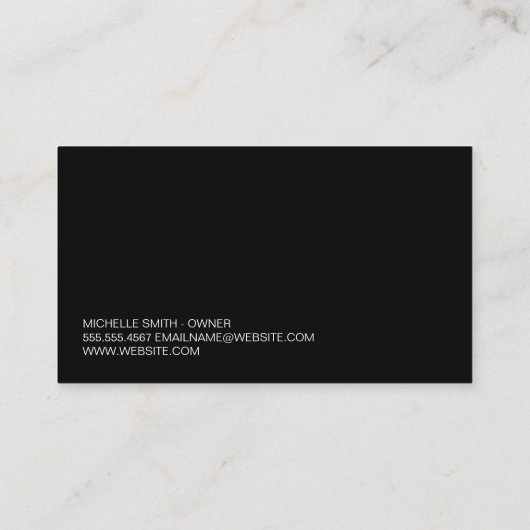 Zen Studio | meditatie | Yoga houdingen Logo Afsprakenkaartje (Achterkant)