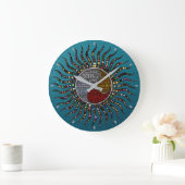 Zen Sun Wall Clock Grote Klok (Huis)