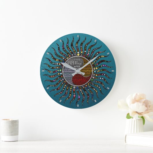 Zen Sun Wall Clock Grote Klok (Huis)