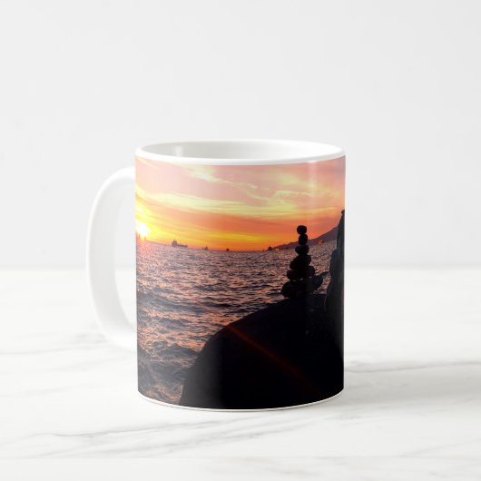 Zen Sunset Serenity Mok (Voorkant links)