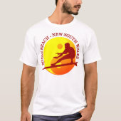 Zen Surfer (Sunburst) Bondi Beach T-shirt (Voorkant)