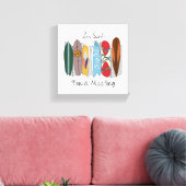 Zen Surfplank Vergadering Canvas Afdruk (Insitu (Woonkamer))