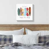 Zen Surfplank Vergadering Canvas Afdruk (Insitu (Slaapkamer))