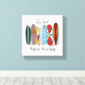 Zen Surfplank Vergadering Canvas Afdruk (Insitu (Houten vloer))