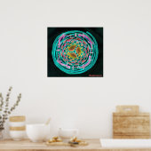 Zen Swirl Geckos Poster (Keuken)