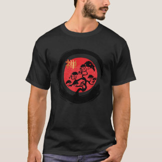 Zen Symbool Bonsai Zen Boeddhisme Gautama Meditati T-shirt