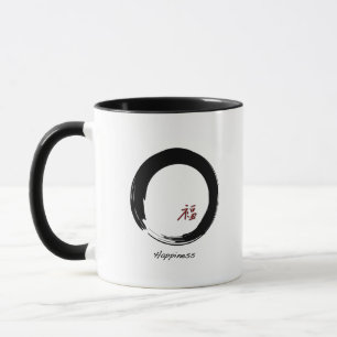 Zen-symbool met gelukskarakter mok