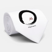 Zen-symbool met gelukskarakter stropdas (Opgerold)