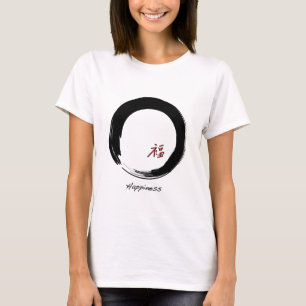 Zen-symbool met gelukskarakter t-shirt