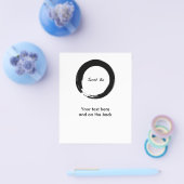 Zen-symbool met "Just be" Flyer (Enkel)