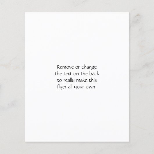 Zen-symbool met "Just be" Flyer (Achterkant)