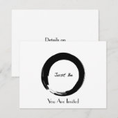 Zen-symbool met "Just be" Kaart (Voorkant / Achterkant)
