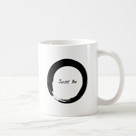 Zen-symbool met "Just be" Koffiemok (Rechts)