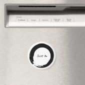 Zen-symbool met "Just be" Magneet (Insitu (Vaatwasser))