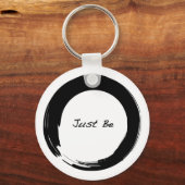 Zen-symbool met "Just be" Sleutelhanger (Voorkant)