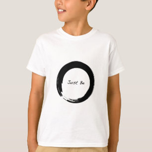 Zen-symbool met "Just be" T-shirt