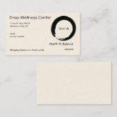 Zen-symbool met "Just be" Visitekaartje (Voorkant / Achterkant)