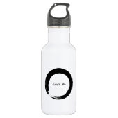 Zen-symbool met "Just be" Waterfles (Voorkant)