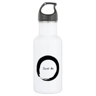Zen-symbool met "Just be" Waterfles
