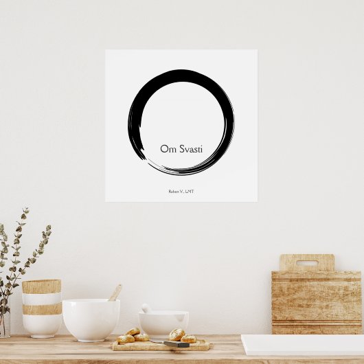 Zen-symbool Poster (Keuken)