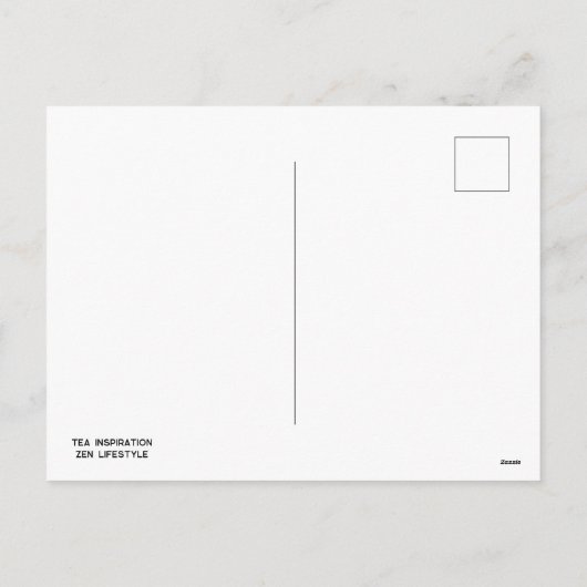 Zen&Tao Schilderen/Thee Inspiratie Feestdagenkaart (Achterkant)