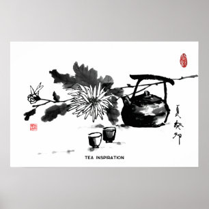 Zen&Tao Schilderen/Thee Inspiratie Poster