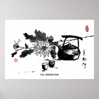 Zen&Tao Schilderen/Thee Inspiratie Poster
