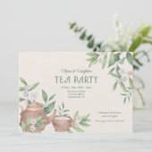 Zen Tea Party Kaart (Staand voorkant)