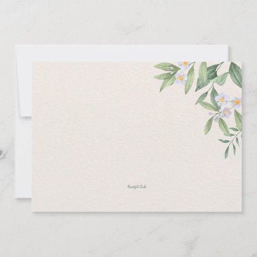 Zen Tea Party Kaart (Achterkant)