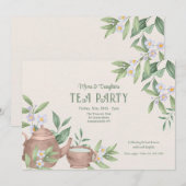 Zen Tea Party Kaart (Voorkant / Achterkant)