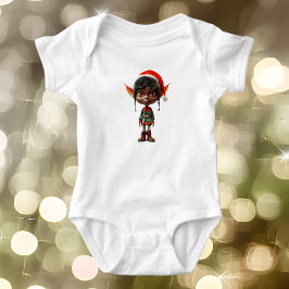 Zen Teen Christmas Elf Baby Bodysuit