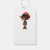 Zen Teen Christmas Elf White Gift Label Cadeaulabel (Voorkant)