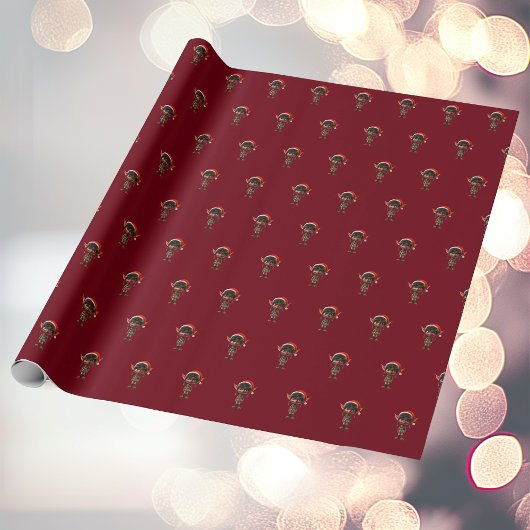 Zen Teen Kerst Elf Wrapping Paper Cadeaupapier