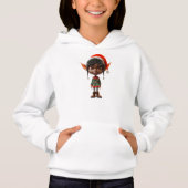 Zen Teen Kerstmis Elf Meisje Hoodie (Voorkant)
