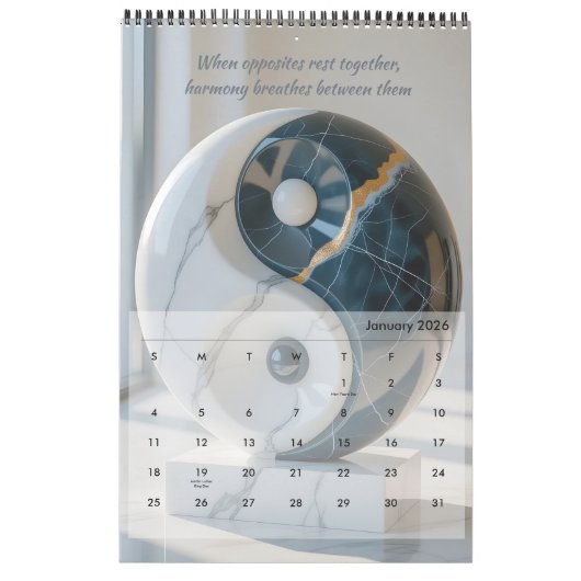 Zen The Way Of Harmony Kalender (Jan 2026)