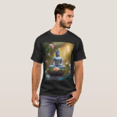 "Zen Threads: Boeddha-geïnspireerd rust T-shirt" T-shirt (Voorkant volledig)