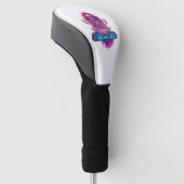 Zen tot op het Bot � Grappige Ruimte Yoga Skelet Golfheadcover (Schuin)