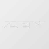 Zen transparant venster vastklampen voorkant stick raamsticker (Vel)