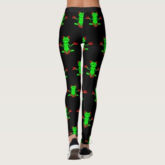 Zen Tree Frog Leggings (Achterkant)