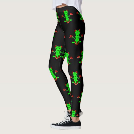 Zen Tree Frog Leggings (Links)