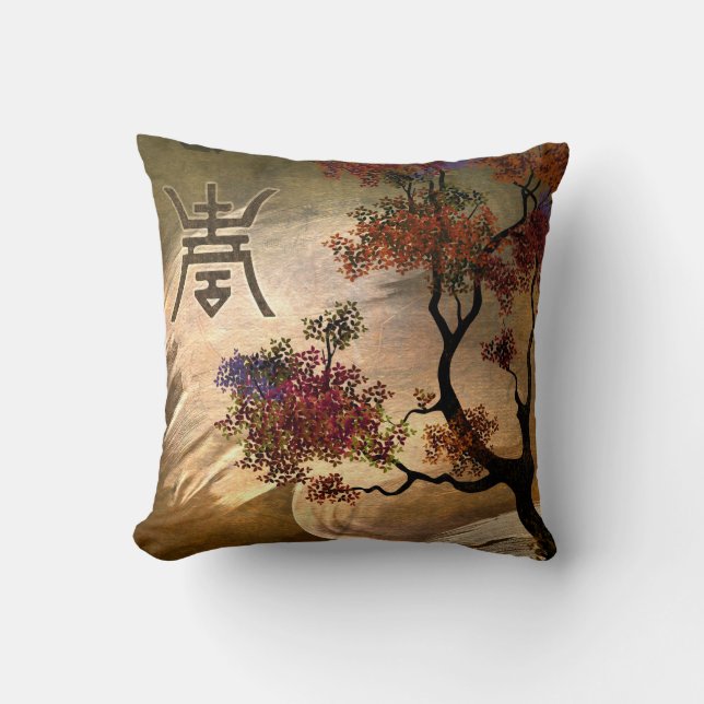 Zen Tree Pillow Kussen (Voorkant)