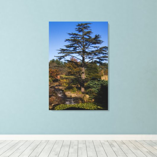 Zen Tree Portrait Canvas Afdruk (Insitu (Houten vloer))