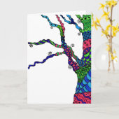 Zen Tree - verjaardagskaart Kaart (Gele Bloem)